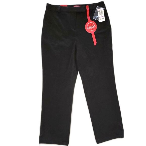 NWT Charter Club Slim It Up Black Dress Pants Sz 6P Short - Picture 1 of 7